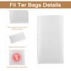 90 Micron Food Grade Nylon Tea Filter Bags 2.5"x4.5" Pressable