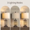 ROTTOGOON 27.5 Tall Farmhouse Table Lamps with USB C +