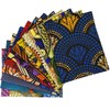 Oaixuilhy 12pcs Fat Quarters African Fabric Squares 19.5 x 15.7