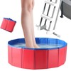 Portable Pool Foot Bath, Extra-Large 23.6" & Inflatable-Free, Collapsible Pool
