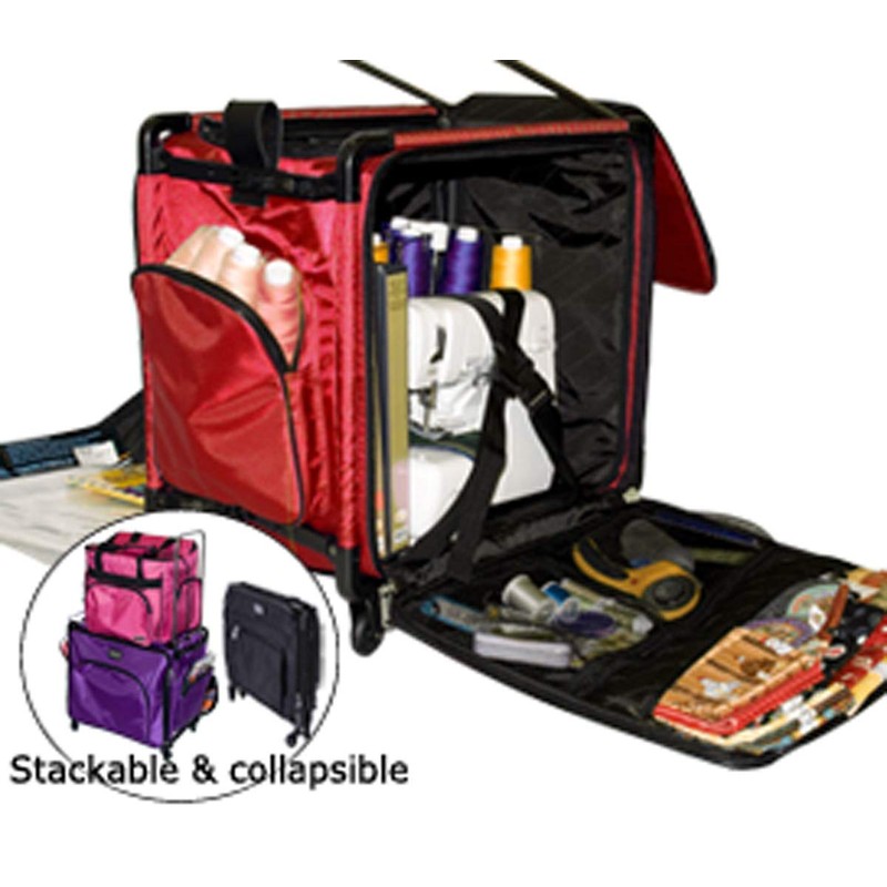 Tutto Serger Tote on Wheels (Cherry Red, 20")