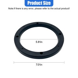 GAOLAOSY 6.5" Car Speaker Spacers, ABS Fixed Speakers Ring Mounting Adapter, Enhance Sound Quality Car Speaker Washer, Universal Subwoofer Replacement Modified Accessories for Most Cars (1 Pair)