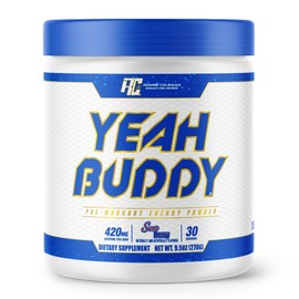 Ronnie Coleman Signature Series Yeah Buddy 30 Serve Pre-Workout Supplement, Sour Berry, 240 Gram