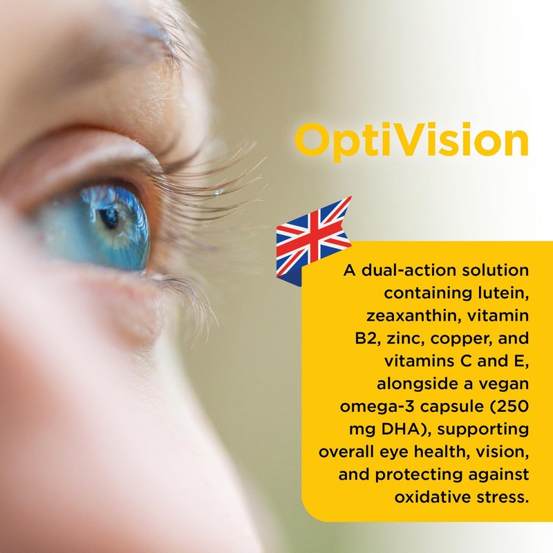Healthspan OptiVision (1 Month Supply) | Vegan Omega 3 with
