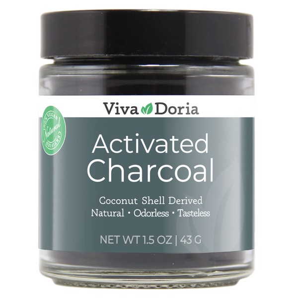 Viva Doria Viva Doria Virgin Activated Charcoal Powder, Coconut Shell