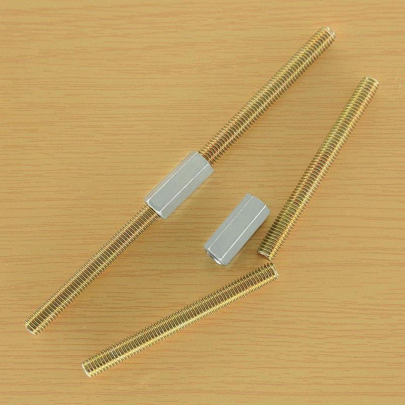 20 PCS Long Rod Nuts,Hex Coupling Nuts Fasteners,Hex & Machine