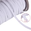 70-Yards Length 1/4" Width White Braided Elastic Cord/Elastic