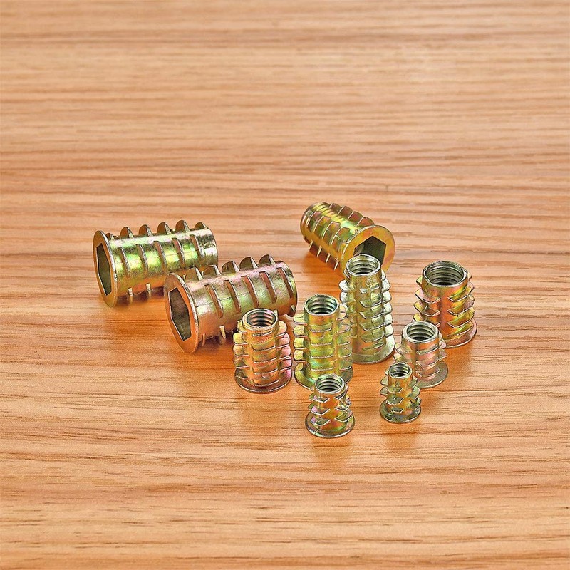 PGMJ 265 Pcs 12 Size M4/M5/M6/M8/M10 Nut Inserts - Zinc