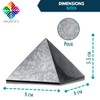 Shungite Polished Pyramid 8cm & 4cm