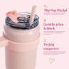 FACKELMANN Paris Hilton - Pink Stainless Steel Water Bottle with
