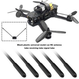 ECSiNG 10pcs Antenna Tube for Receiver Antenna Protection Effect Insulation Effect with Cap Plastic Pipe Fit for Remote Control Car FPV Drone Quadcopter Boats Airplane RC Model Car