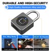 eLinkSmart Fingerprint Gym Locker Lock, Keyless Biometric Padlock, Weatherproof Electronic