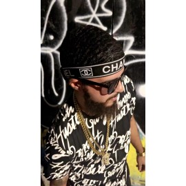 Handmade 🫡  THE NEW VIRAL WAVE CAP HEAD BAND   Handmade. Black Large Unit