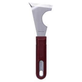 ALLEX Curved Paint Scraper Tool 2.5" Pole and Round Metal, Heavy Duty Full Tang, Sharp Japanese Stainless Steel Blade, Professional Scraper Knife for Paint, Metal, Carbide, Rust, Made in JAPAN
