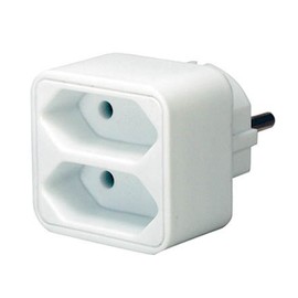 Brennenstuhl Adaptor Plug Child Protection White with 2 or 4 Euro Sockets 2-Way