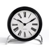 Roman Table Clock black & white/Size 1/HxØ:12x11cm
