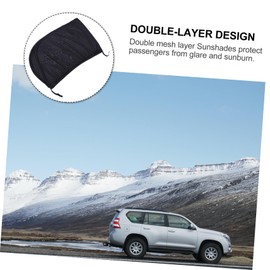 GRIRIW 2Pcs Stretchable Car Window Sunshades Breathable Mesh Screen for Side Windows UV Protection for Pets Compact Design for Easy Storage