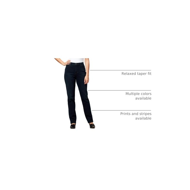 Gloria Vanderbilt womens Amanda Classic High Rise Tapered Jeans, Alton,