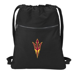 Broad Bay Arizona State Drawstring Backpack RICH CANVAS ASU Cinch Bag