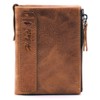 Hibate Men Leather Wallet RFID Blocking Men's Wallets Credit Card