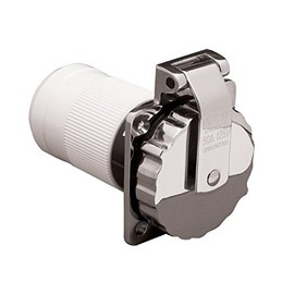 Marinco 6373ELBRV 50 Amp Stainless Inlet