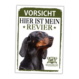 Brandlbracke Sign Revier Hunting Door Sign Dog Sign Warning Sign Dog Carinthian Bracke Bracken