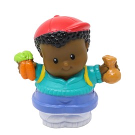 Little People Replacement Part for Fisher-Price Petting Zoo Dollhouse Toddler Figure Playset 77984 - Replacement African-American Little Boy Michael Figure - Holding Carrots and Treats