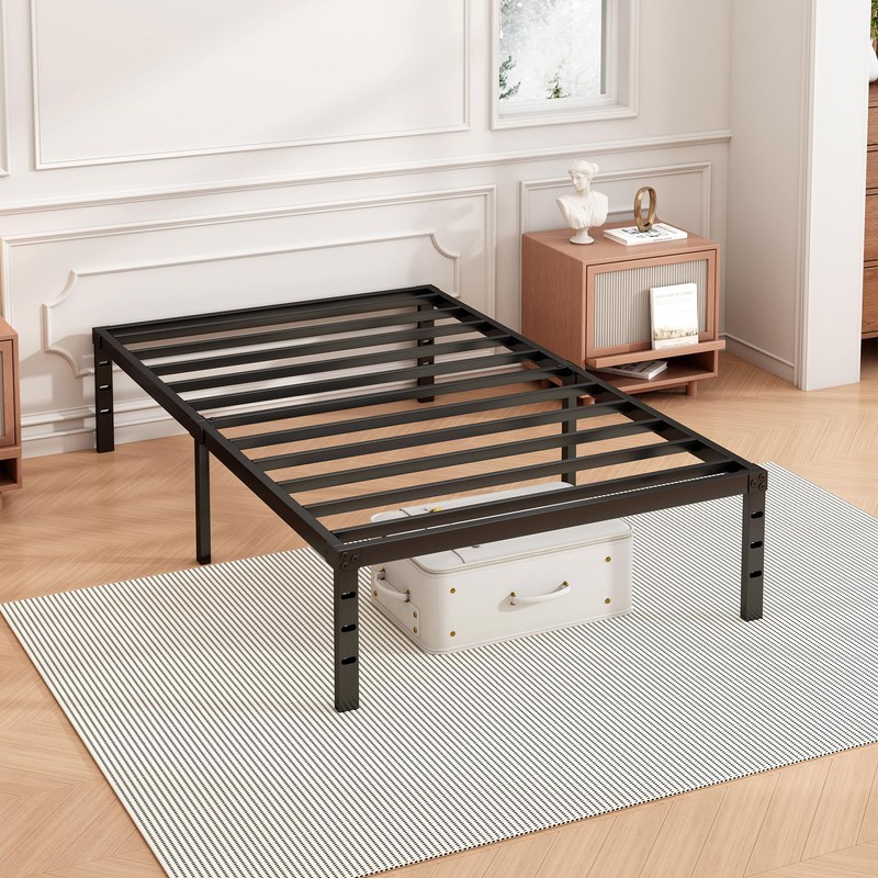 Hafenpo 14 Inch Twin Bed Frame - Sturdy Metal Platform