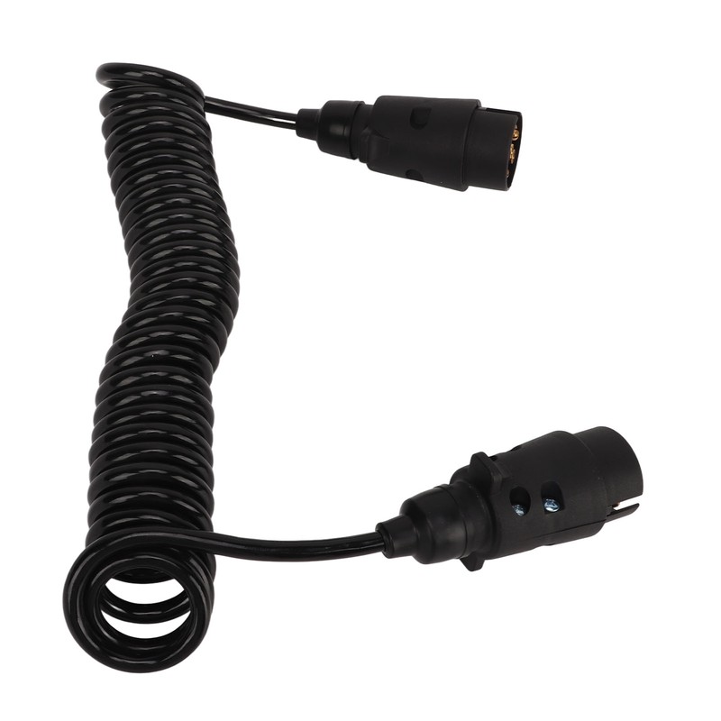 12.8ft Trailer 7 Core Coiled Cable Flexible Retracted Stable Connection