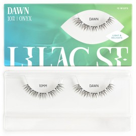 Lilac St - Dawn Natural Faux Eyelash Clusters (10mm) - Dynamic & Fluttery Volume - DIY Lash Extension Wisps - Lightweight & Lifelike - Lasts 10 Days - Women Founded, Cruelty Free, Vegan - 10 Lashes