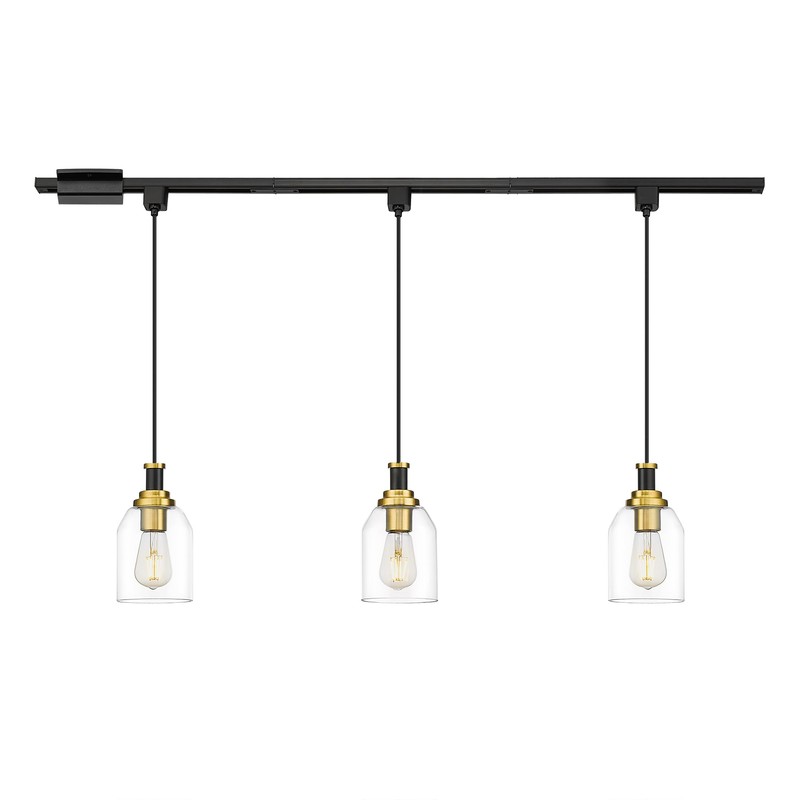 zeyu 3-Light H-Type Track Lighting Pendants, Modern Track Lighting Fixtures,
