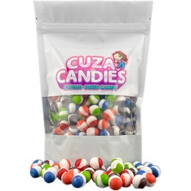 Cuza Candies - Freeze Dried Berry Rainbow Crunch Candy Sweet Snack Bite Sugar Fruity Bonbon Flavor - Specification: 6 oz