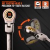 HORUSDY 12-Piece Metric Flex-Head Ratcheting Wrench Set with Organizer |
