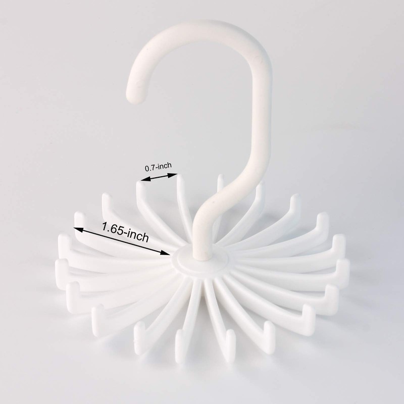 Z ZICOME 3 Pack Twirl Ties Rack Closet Organizer Tie