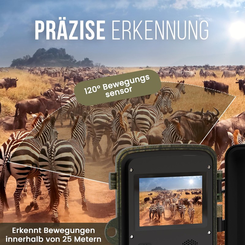 Strex Wildlife Camera with Night Vision - 16MP 1080P Full