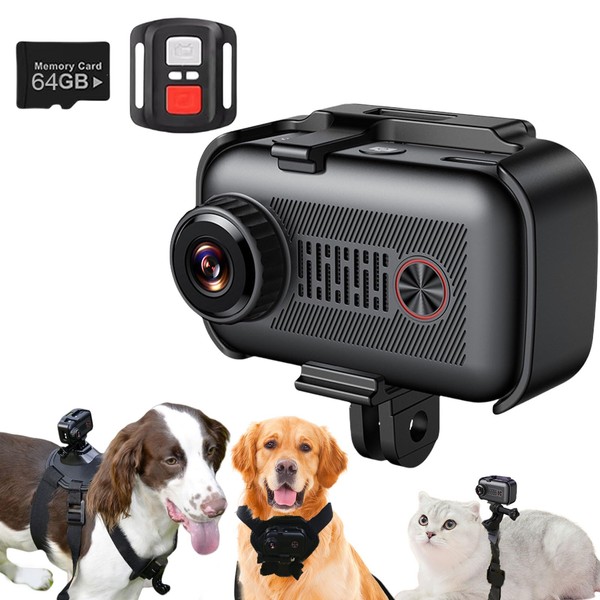 Bekasa Cat Camera Collar 2K, Pet Camera Collar with Phone