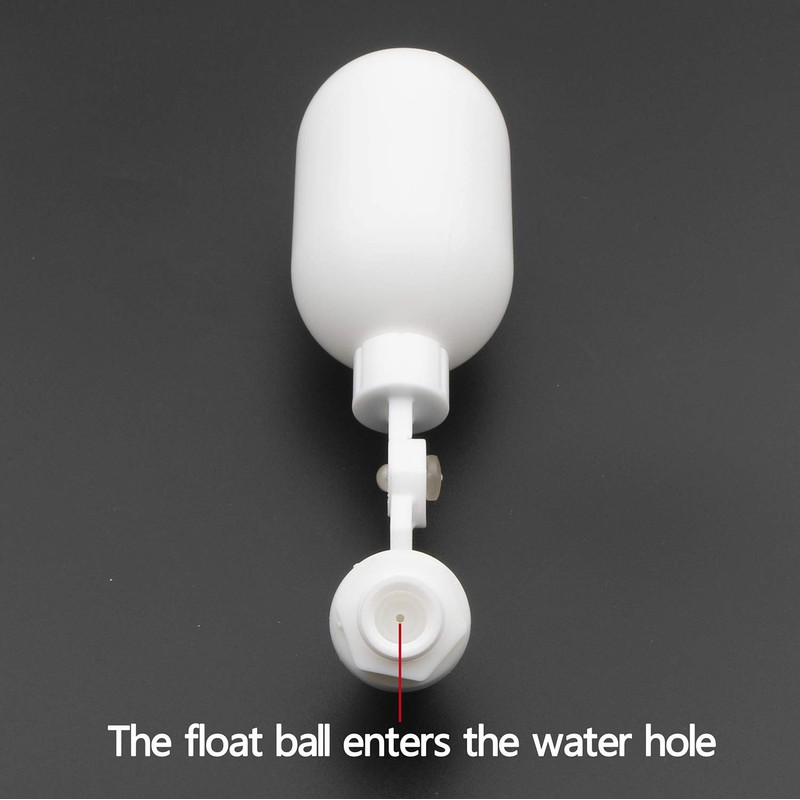 Pxyelec 2pcs Water Filter Float Ball Valve with 1/4" Quick