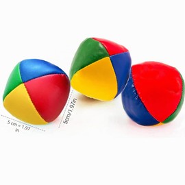SovZovy Set di 3 palline da giocoleria, Rivestimento Impermeabile,Riempiento di Paline da Giocoleria per principianti, colori vivaci per migliorare le capacità motorie