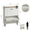 ChooChoo Shoe Storage Cabinet with 2 Flip Drawers, Deodorizing Shoe