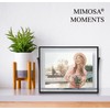 MIMOSA MOMENTS Black Metal Floating 5x7 Picture Frame, Tabelop Photo