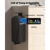 SOOWAY Biometric Gun Safe for Pistols, Single Mount Bedside Pistol