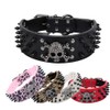ETOPARS Skull Rivet Pet Collar, Large, Medium and Small Dog