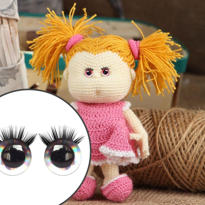 Plastic Safety Eyes 12mm Glitter Safety Eyes with Washers