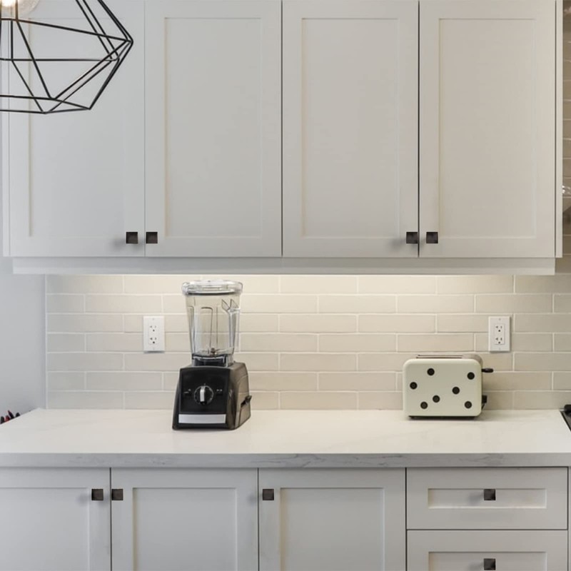 Amerdeco 10 Pack 1-1/3 Inch Oil Rubbed Bronze Cabinet Knobs