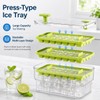 Ice Cube Trays with Storage Bin, 84 Cubes Ice Maker