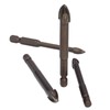 5Pcs Cross Hex Drill Bit Carbide Glass Drills Bits Concrete