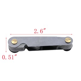 MY MIRONEY 60 Degree 30 Pcs America SAE Type Thread Pitch Gauge Stainless Steel Screw Pitch Measuring Tool