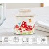 Mushroom Butter Crock For Counter With Water Line French Butter