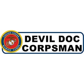 Devil DOC Corpsman Vinyl Transfer Bumper Sticker (9)