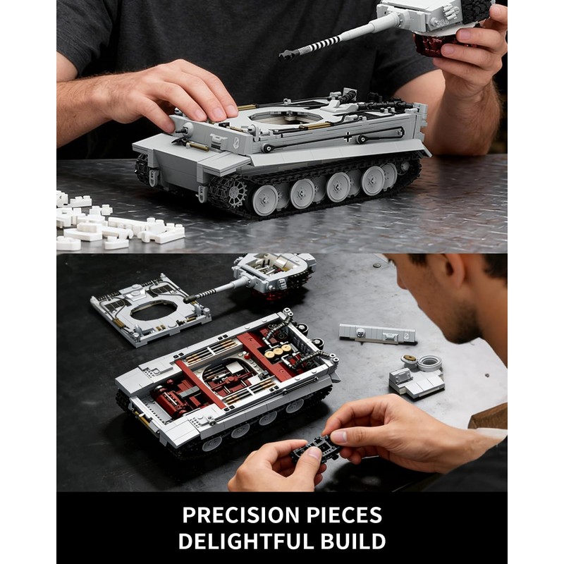 NERCISU WW2 Tiger Heavy Tank Building Sets, 1:28 Panzer VI